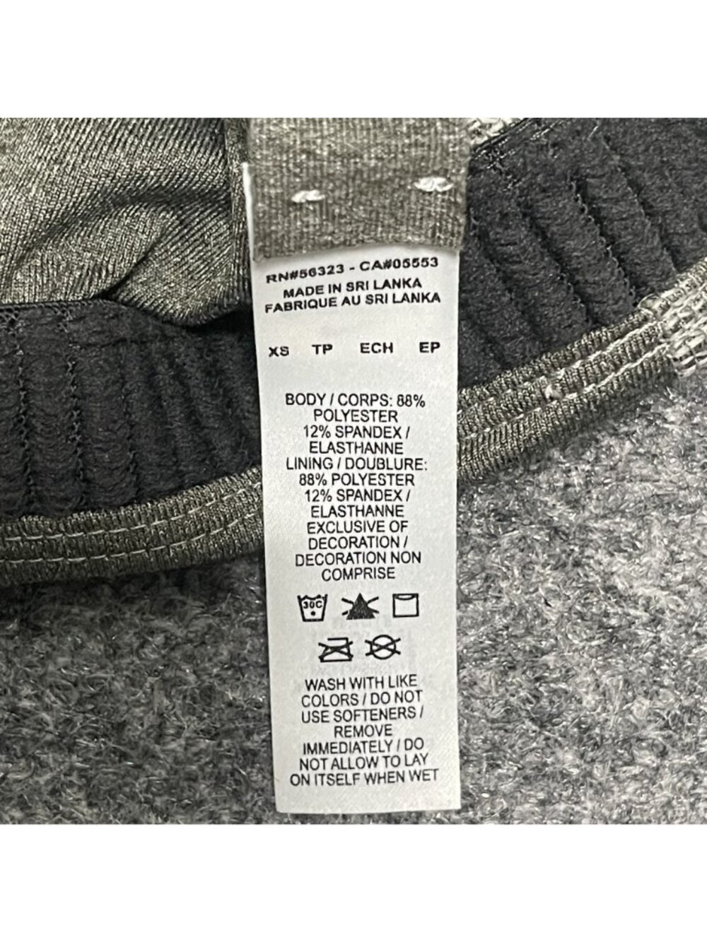 Nike Womens Gray Racerback Sports Bra Dri-Fit XS - Picture 4 of 5